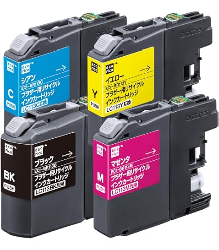 Amazon.co.jp: brother ブラザー LC113-4PK (BK/C/M/Y)【4色セット
